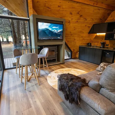 Cabañas Villa Labrador con costa de lago San Carlos de Bariloche Exterior foto